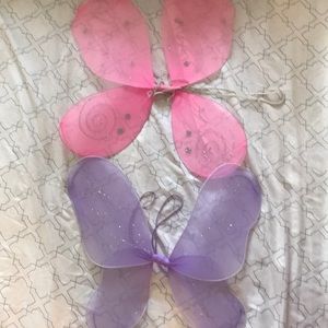 Pink and purple wings